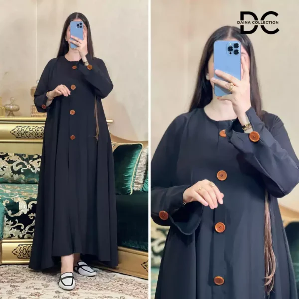 ⁦عباية رمضانية (ستايل خليجي) (ref-044-2)⁩ - الصورة ⁦3⁩