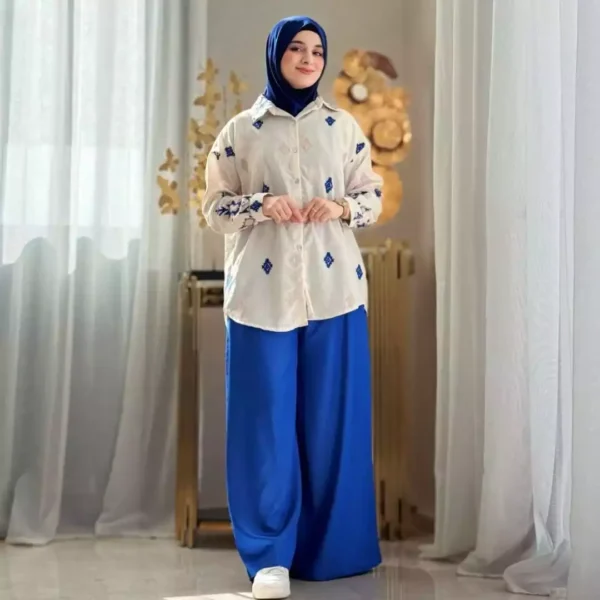 ⁦Pantalon Palazzo 🖤 (ref 047)⁩ - الصورة ⁦2⁩