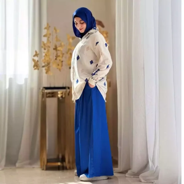 ⁦Pantalon Palazzo 🖤 (ref 047)⁩ - الصورة ⁦3⁩